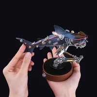Mechanical Mutant Dinosaur 3D Metal Puzzle Insect Shark Scorpion Assembly Model Kits Handicraft Gift Jigsaw Puzzle Toys 2