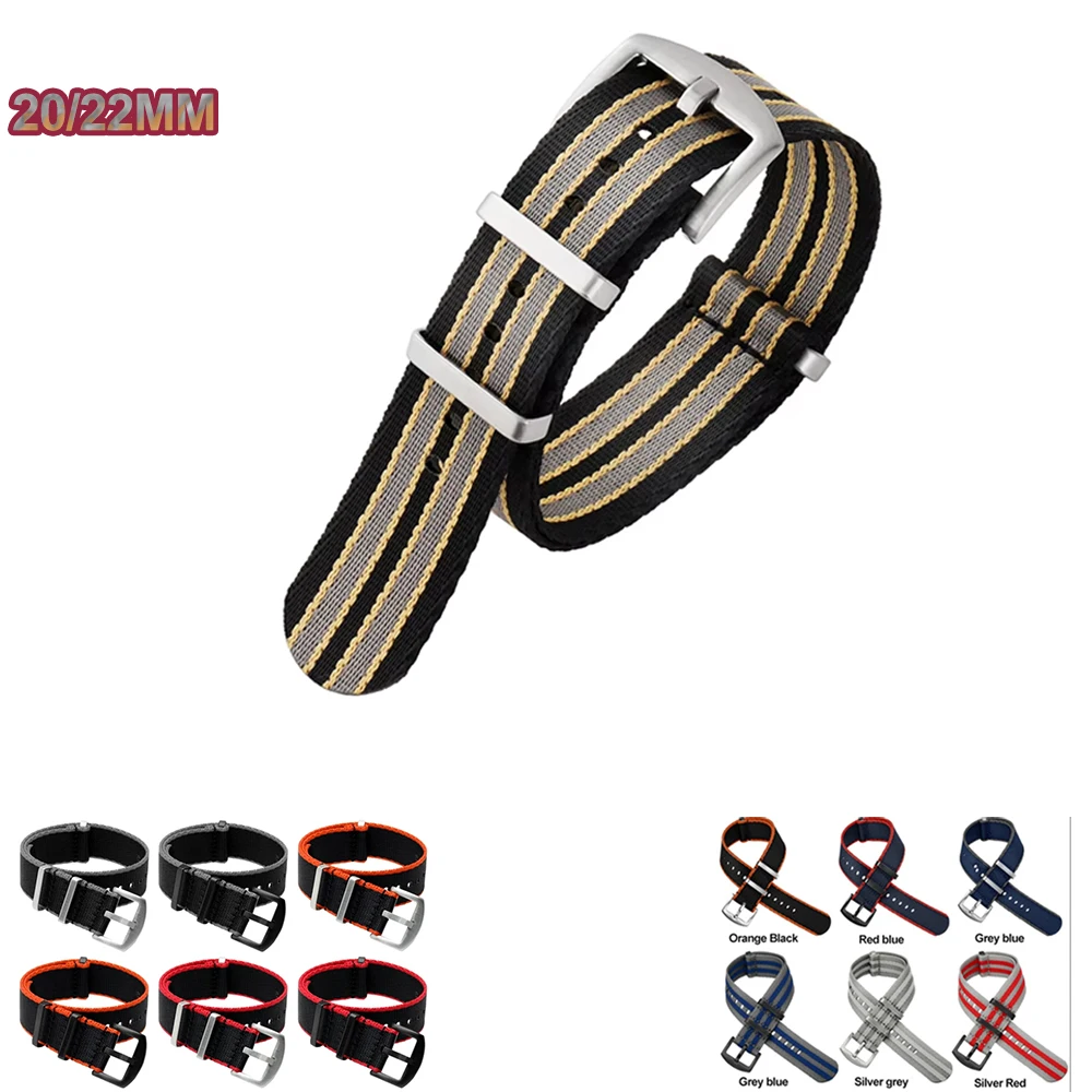 Premium Soft Nylon Sports Watch Strap - Universal Fit