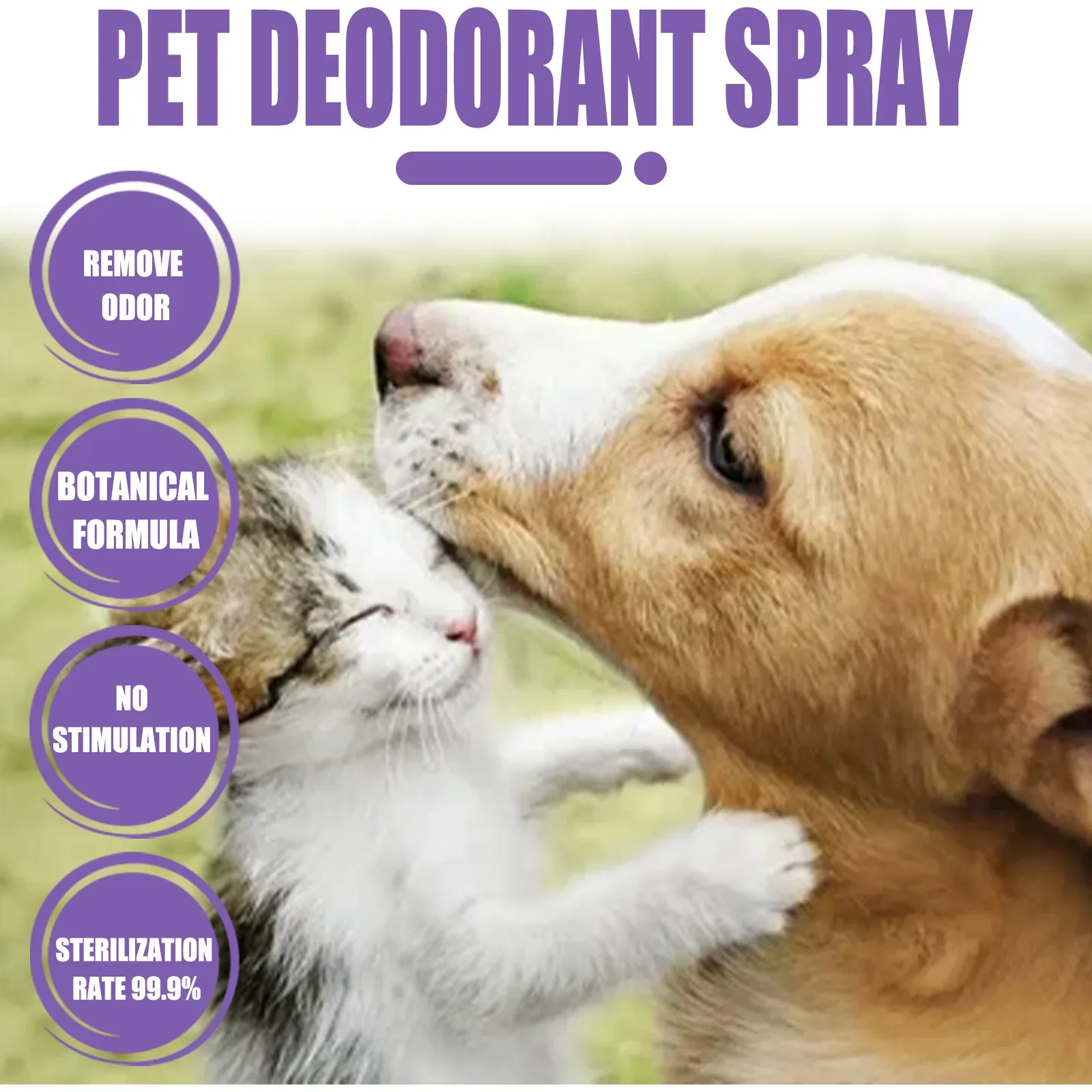 Pet Deodorant Spray Dog Cat Body Odor Feces Cleaning Deodorant Indoor Fresh