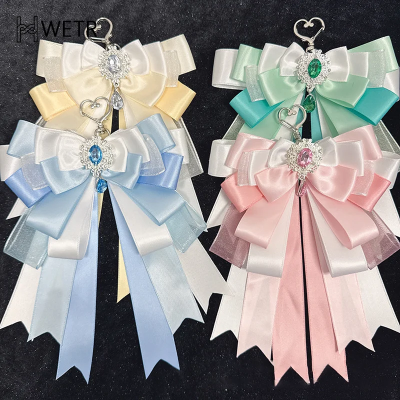 더블 레이어 리본 펜던트 다용도 리본 애니메이션 이타백 DIY 펜던트 가방 로..
