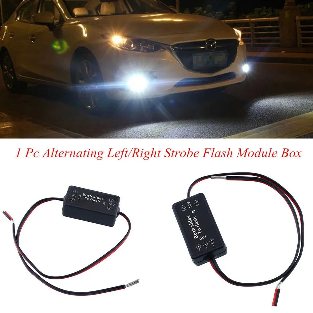 

1X Strobe Flash Module Alternating DRL Fog Lights Left / Right Durable Easy Use Practical Replacement Accessory