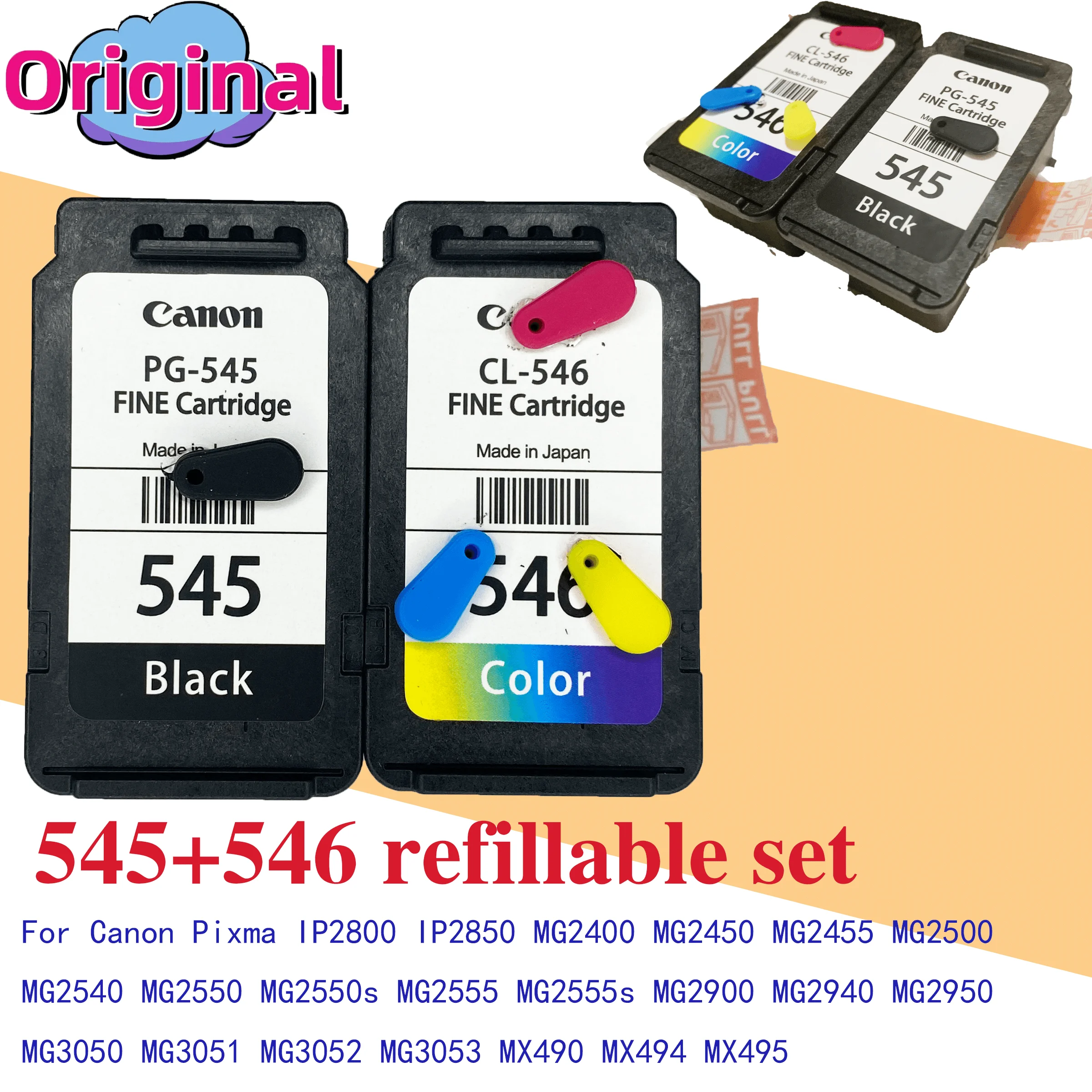 PG545-CL546-Compatible-Refillable-Ink-Cartridge-for-Canon-545-546-Pixma ...