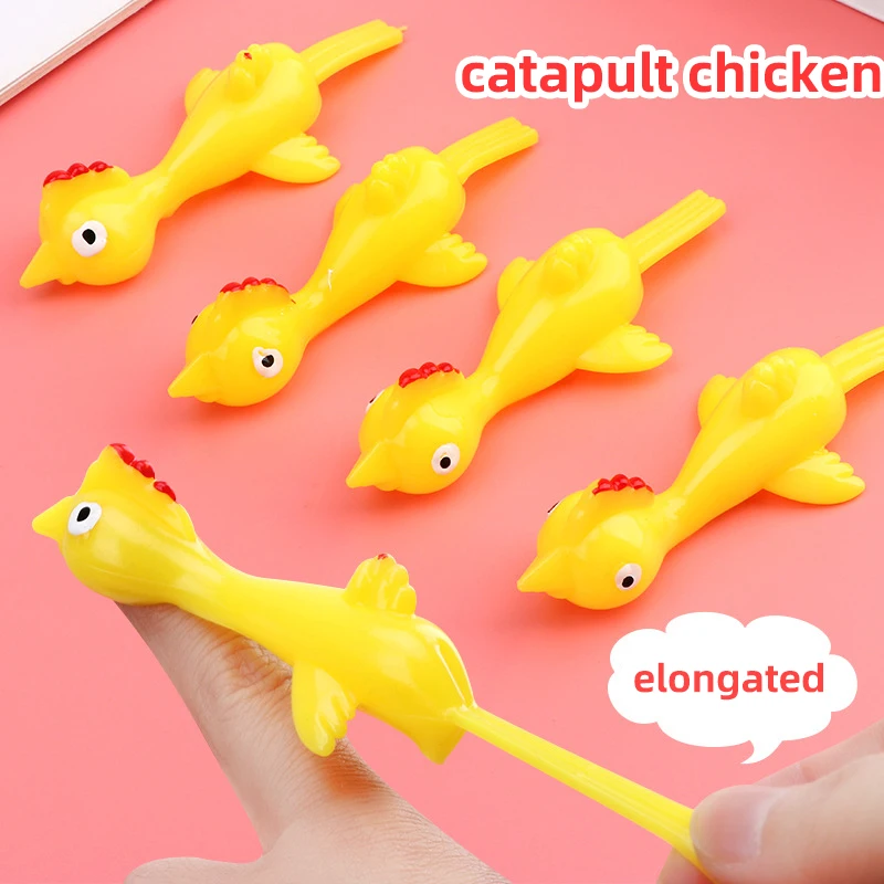 

Catapult Launch Turkey Fun and Tricky Slingshot Chick Practice Chicken Elastic Flying Finger Birds Sticky Toys Random