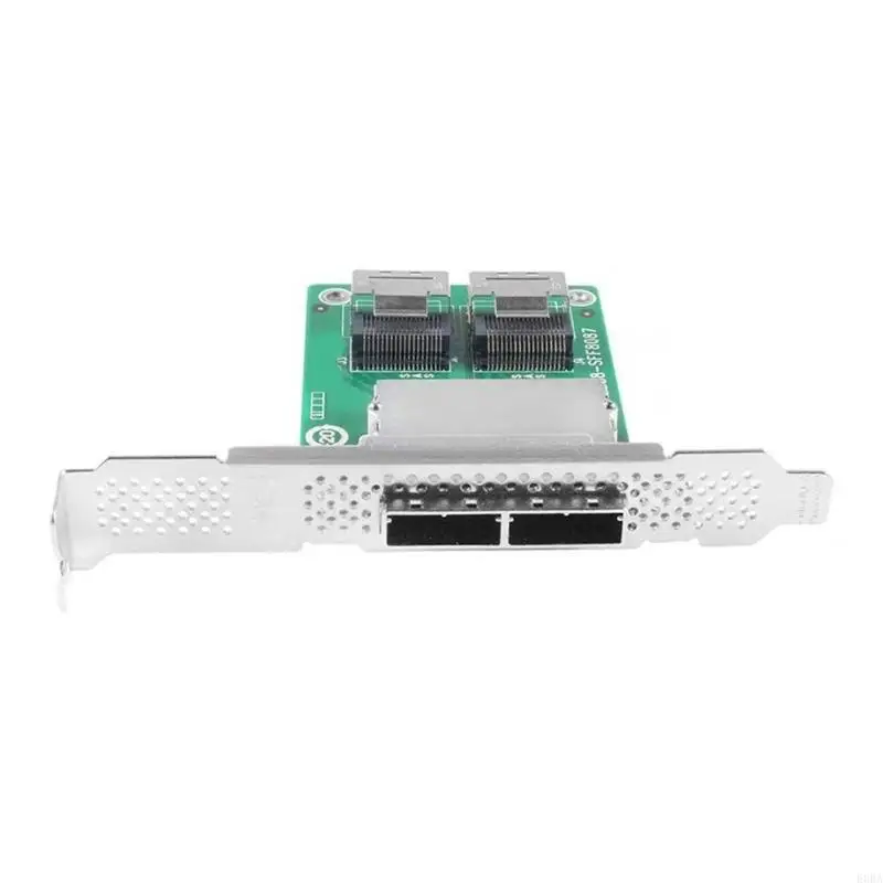 Dual Port 26Pin Mini SFF 8088 To 36Pin SFF 8087 Adapter With PCI Bracket 6Gbps High Speed Data Transfer