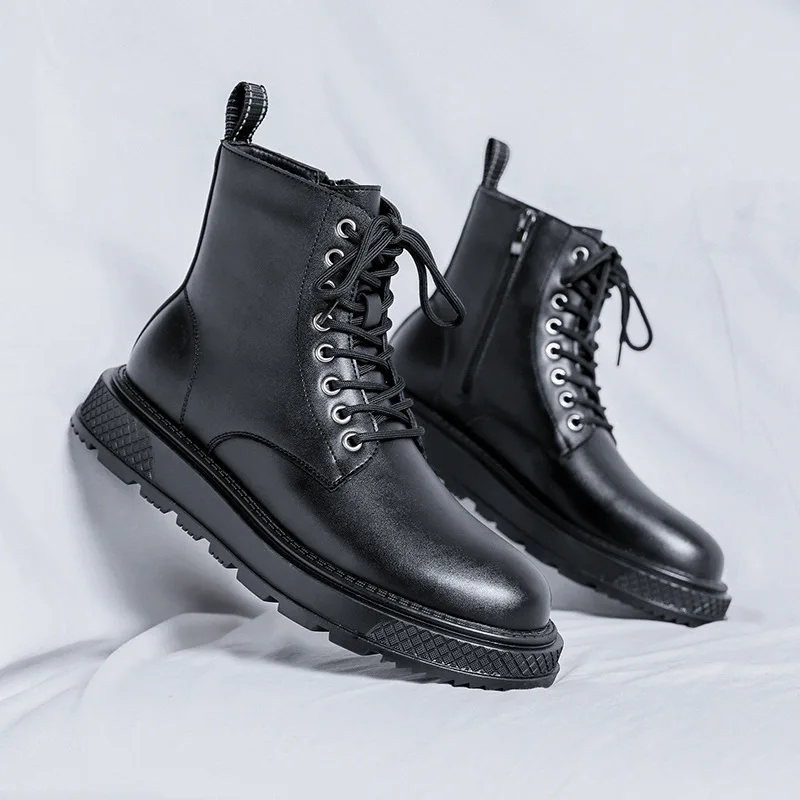 

Мужские ботинки в британском стиле, роскошные модные брендовые дизайнерские ботинки, ковбойские Оригинальные кожаные ботинки, ботильоны на платформе для ночного клуба