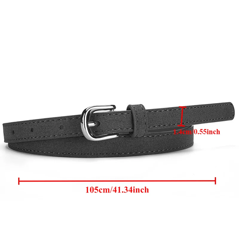 Chic Minimalist Women's Leather Belt - Versatile Accessory