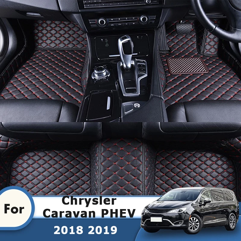 

RHD Carpets For Chrysler Caravan PHEV 2018 2019 Car Floor Mats Auto Accessories Interior Foot Rugs Replacement Parts Covers Pads