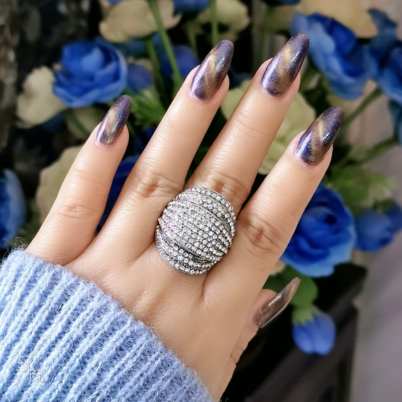 SINLEERY Luxury Big Multi Paved Cubic Zirconia Female Rings Silver Color Party Wedding Jewelry Aneis Feminino JZ178 finger rings fashion rings zircon rings