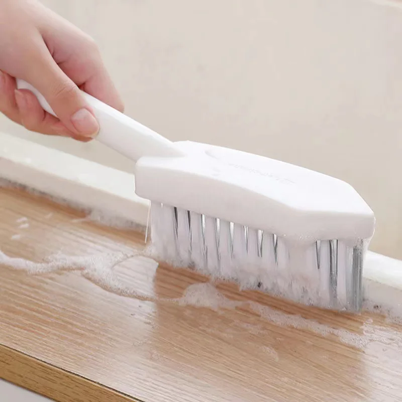 

Plastics Cleaning Triangle brush head,Scrubber Brush with Stiff Durable Bristles,Scrub Brushes for Cleaning Bathroom,Corner gap