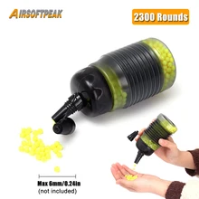

Airsoft 2300 Rounds 6mm BB Bullet Quick Speed Loader Hunting Paintball Expandable Bottle For War Game Shooting BB Strikeball
