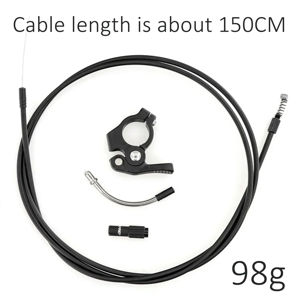 Reggisella Contagocce Idraulico In Alluminio | 350mm Corsa 125mm | Con Leva Manuale Per Bici