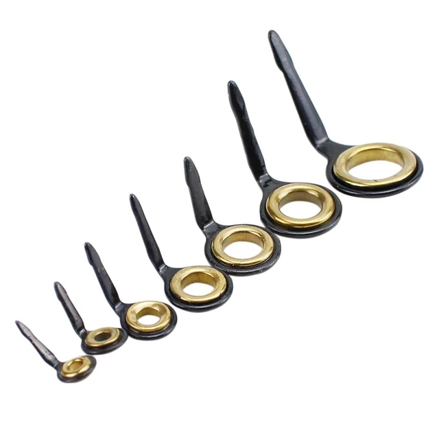 10 Pcs Stainless Steel Fishing Rod Guides Ring Top Fishing Rod Tip Repair  3# 4# 5# 6# 7# 8# 10# Fishing Accessories