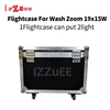 No Tax 2PCS Flightcase For Wash Zoom 19x15W RGBW Moving Head Light Rockcase LED Zoom Wash 19X15W Lyre Wash Beam Spot Only Case 2