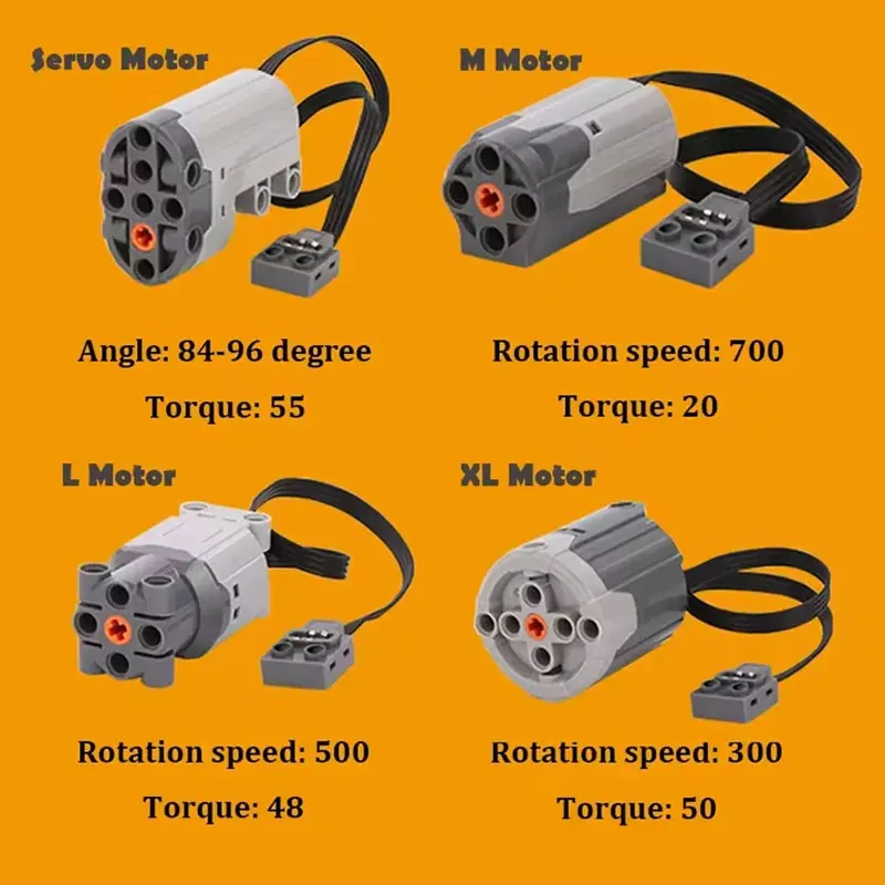 Ensemble complet du lot de 8 pièces moteurs et boîtiers piles pour RC, incluant IR et Speed.