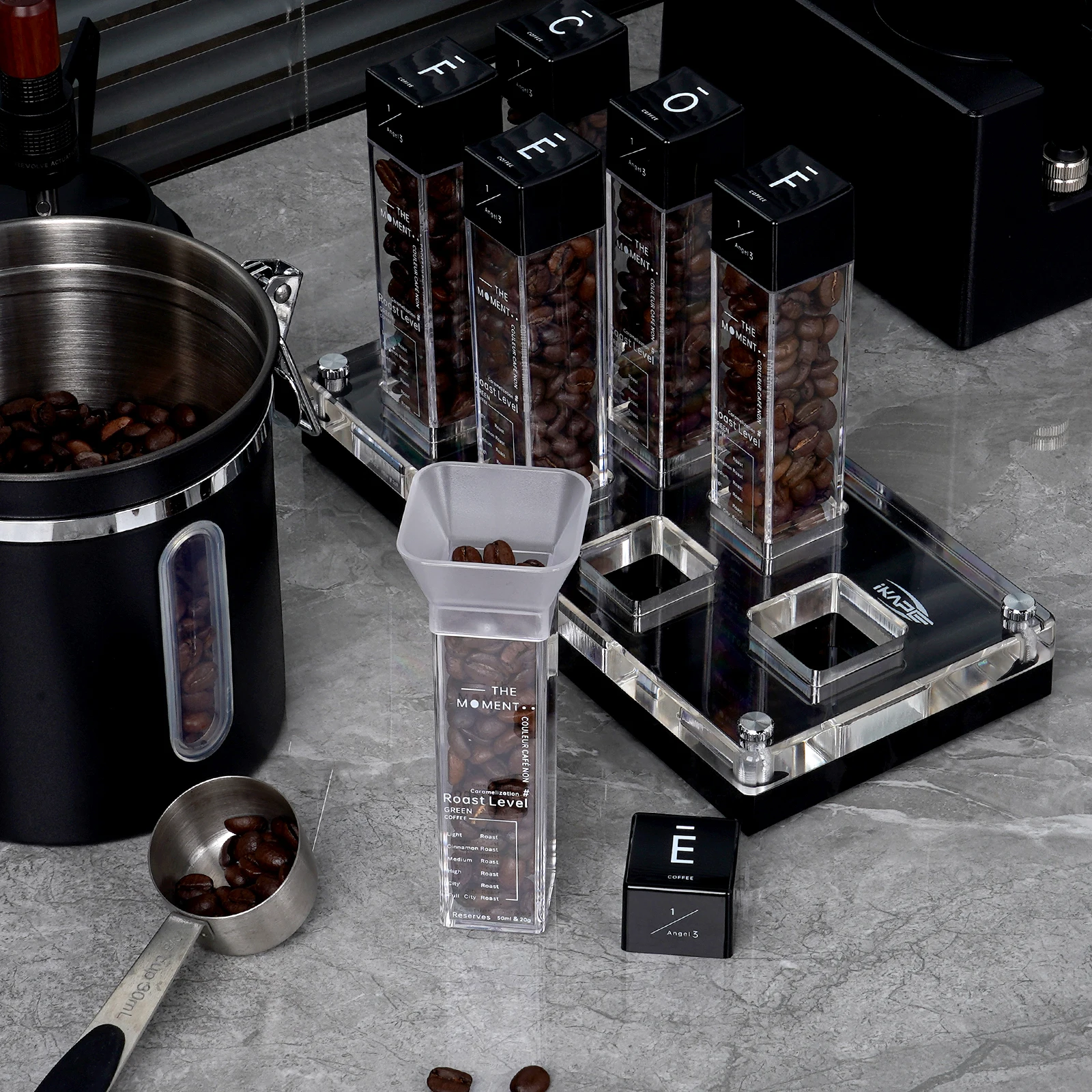 حافظ على انتعاش قهوتك: حافظات حبوب القهوة IKAPE 6...