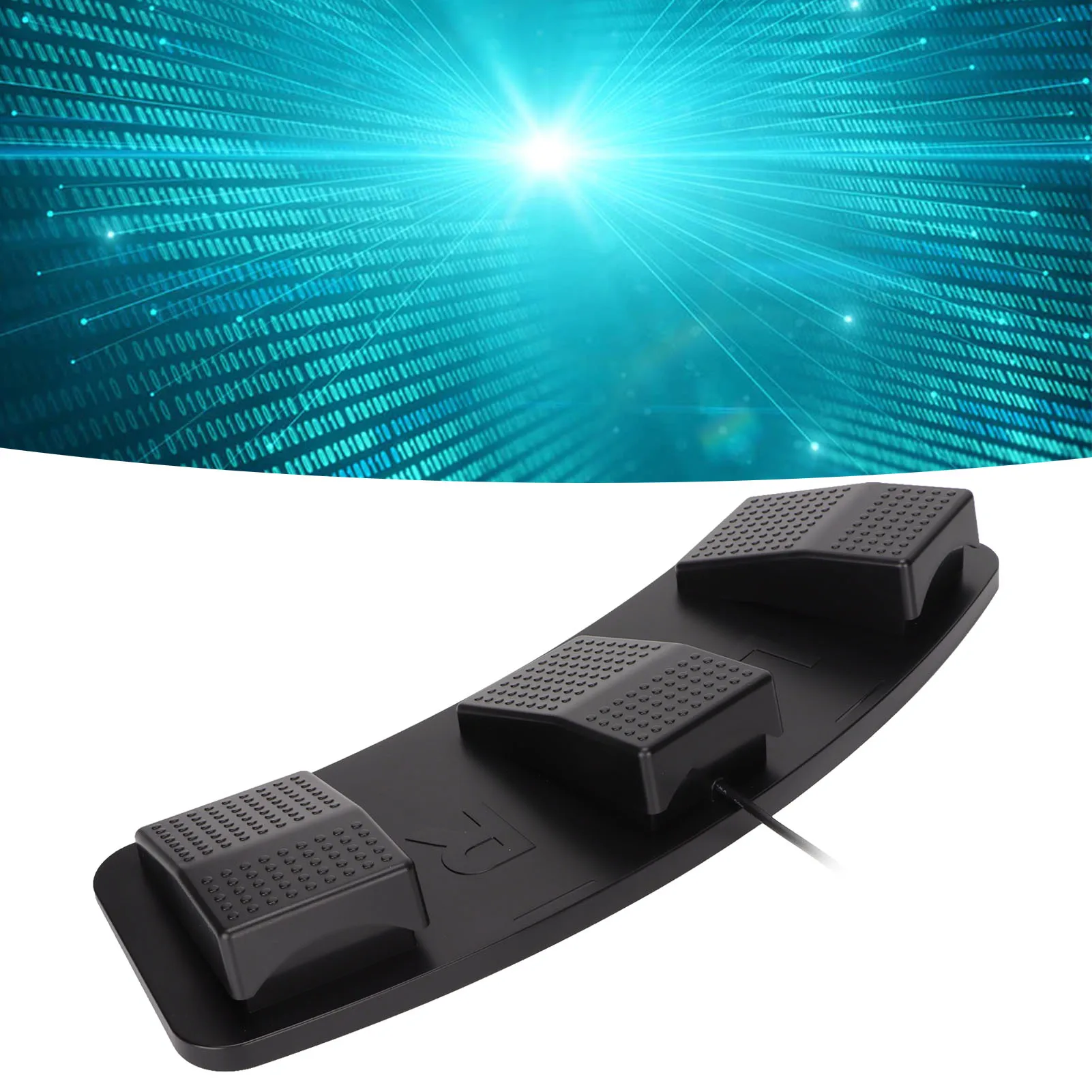 USB Triple Foot Switch Pedal Multifunctional Ergonomic for Playing Games Factory Testing