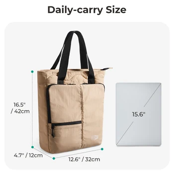 BAGSMART Women's Tote Bag 15.6 inch Laptop Backpack Large Capacity College Bag Function Commuting Women's Handbag 6