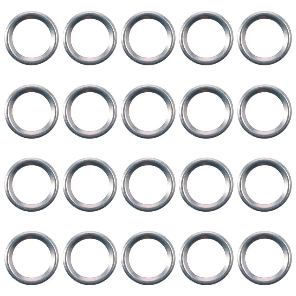 Car Accessories Parts Silver Transmission Drain Plug Gasket Alloy Round Plug Gasket 35178-30010 For Car 20Pcs
