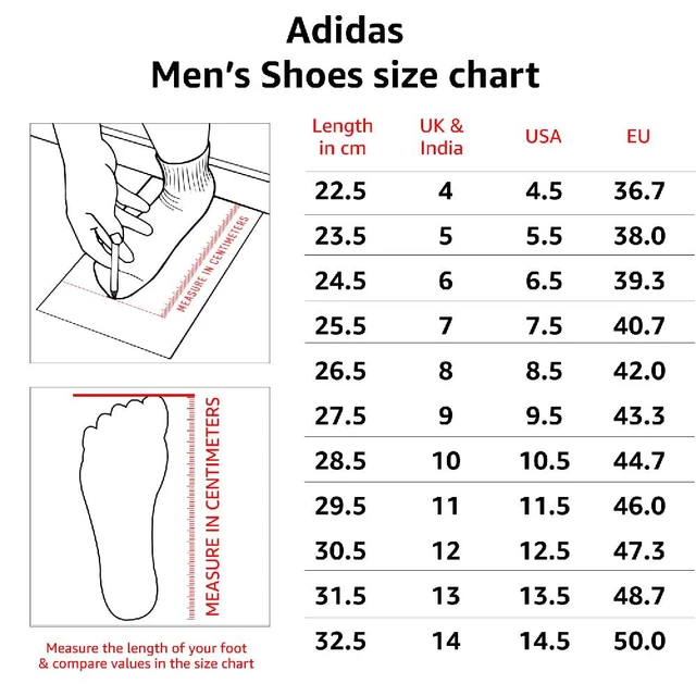 Adidas Us Uk Size Chart Korea Wholesale Discount