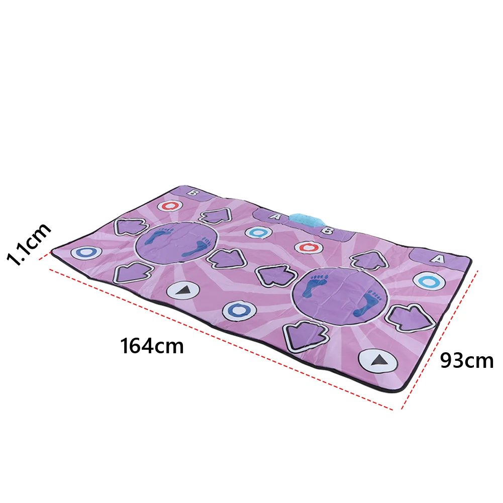 Double Users Musical Dance Mat with Wireless Controller Dance Floor Mat 100 Music 60 Sensory Games Plug And Play for TV Computer