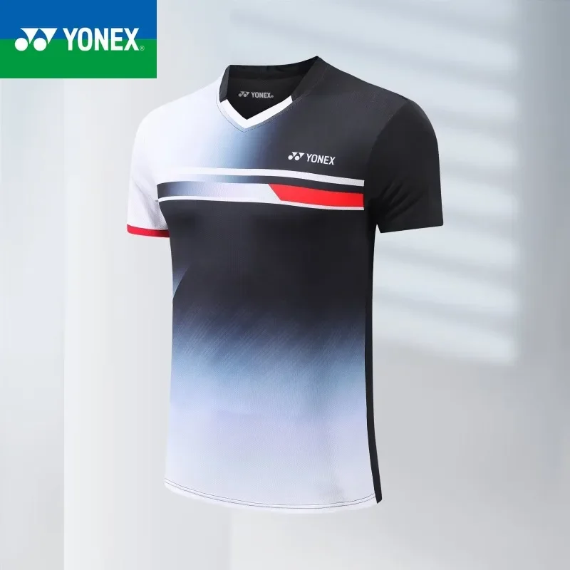 YONEX Men&rsquo;s and Women&rsquo;s Badminton Clothing Outdoor Sports Running Campus Leisure Quick drying Short sleeved T-shirt Shorts Set