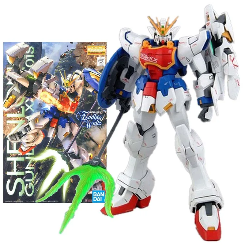 반다이 피규어 건담 모델 키트, 애니메이션 피규어, MG Shenlong EW 모바일 슈트, 건프라 액션 피규어 장난감, 남아용 어린이 선물 