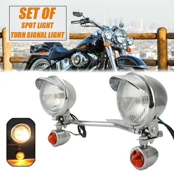 12V Universal Motorcycle LED Fog & Turn Signal Light – Amber Spot Lamp 1