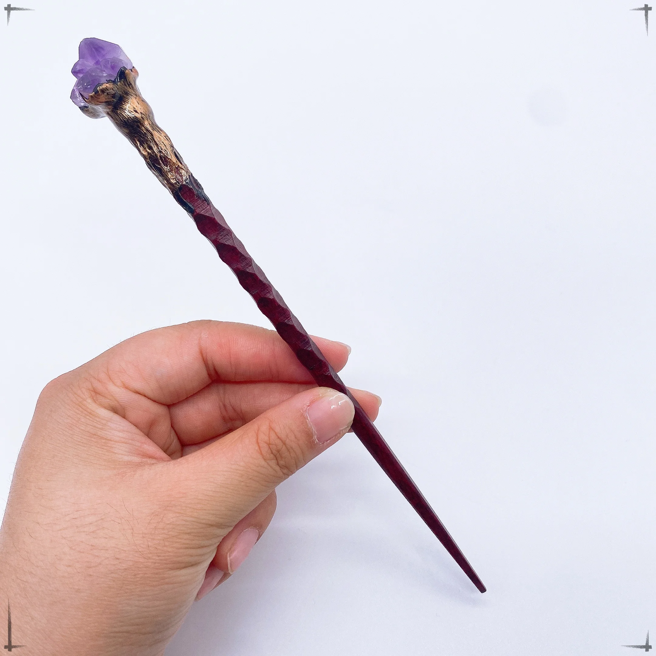 19Cm Magische Stok Staf Natuurlijke Amethist Kristal Heks Hekserij Scepte  Reiki Healing Kinderen Geschenk Huisdecoratie - AliExpress, image size:2160x2160