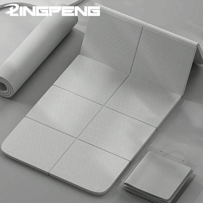 Foldable Yoga Mats Travel Non-slip Eco-friendly Lightweight Folding Exercise Mats Portable Home Gyms Out