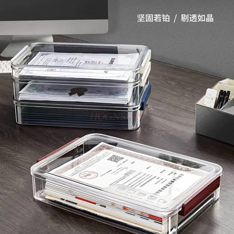 1pcs ID 보관 가방, 가족 증명서 파일 상자, 가구 등록 매뉴얼, 카드 가방 보관 상자