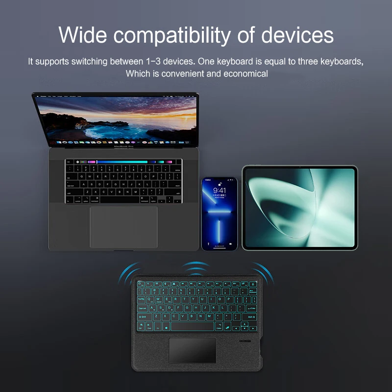 Capa de Teclado Removível para Oneplus Pad Tablet Português Árabe Espanhol Alemão Francês Hebraico 10.1 Pad 2023 11.61 - Imagem 3