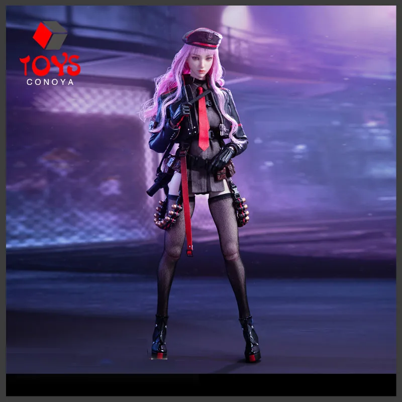 Poptoys X Color Studio Bg-001 1/6 Battle Angel Black Fire Mirabelle Rose Action Figure Con Movaball Eyes Set Completo Figurine