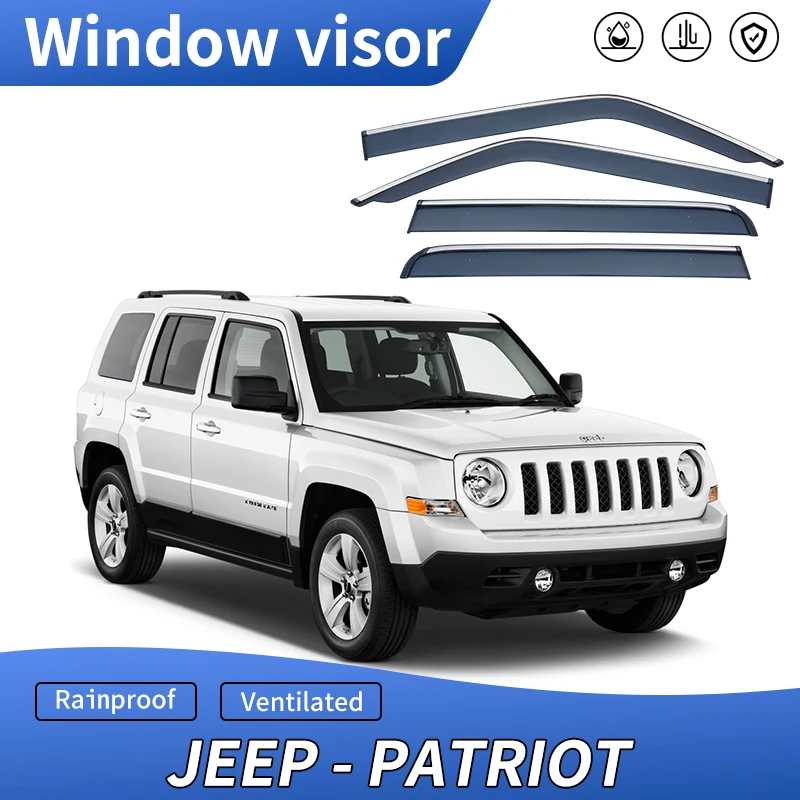 

Window Visor For Jeep Patriot MK1-MK74 2011-2017 SUV Auto Weathershields Door Protectors Jeep Patriot MK1-MK74 2011-2017