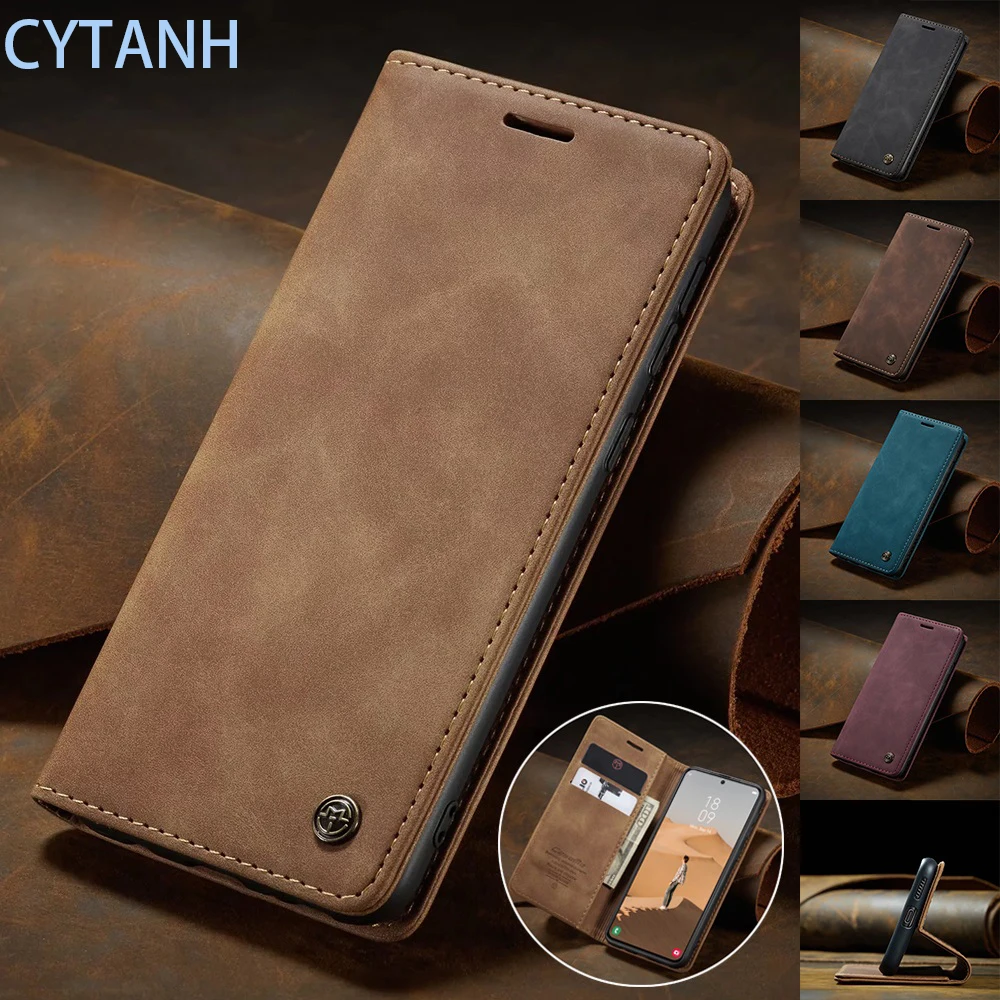Originale Per Iphone 11 12 13 14 Pro Max Custodia 12 13 Mini Xr X Xs 7 8 Plus Se Retro Magnet Wallet Per Iphone 15 Pro Max Case K40F