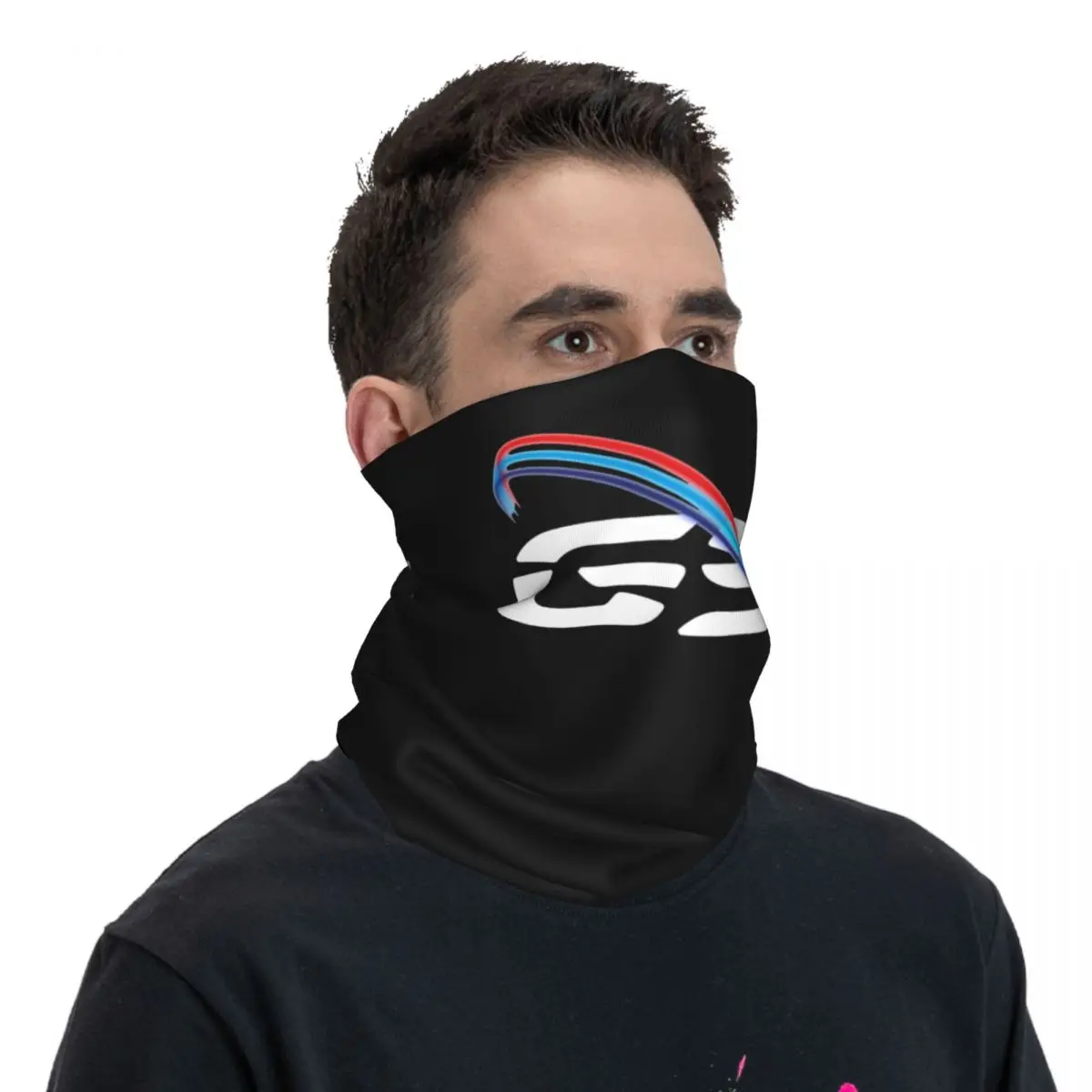 Cycling Bandana Neck Gaiter Motorcycle Bandana GS LIGHT Motorcycle Bandana Neck Gaiter Printed Motorbike Balaclavas Face Scarf Cycling Outdoor Sports Men Women Adult Winter