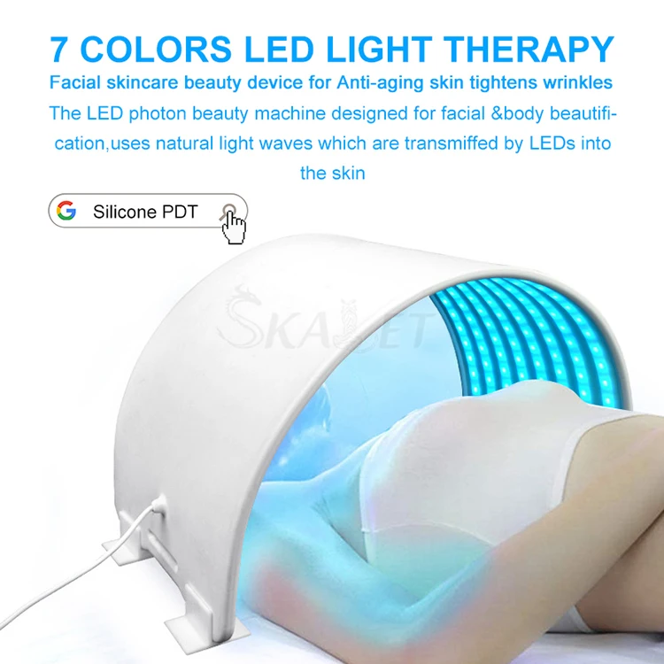 Facial Electric 7 Color LED Light PDT Therapy Skin Care Beauty Machine for Face