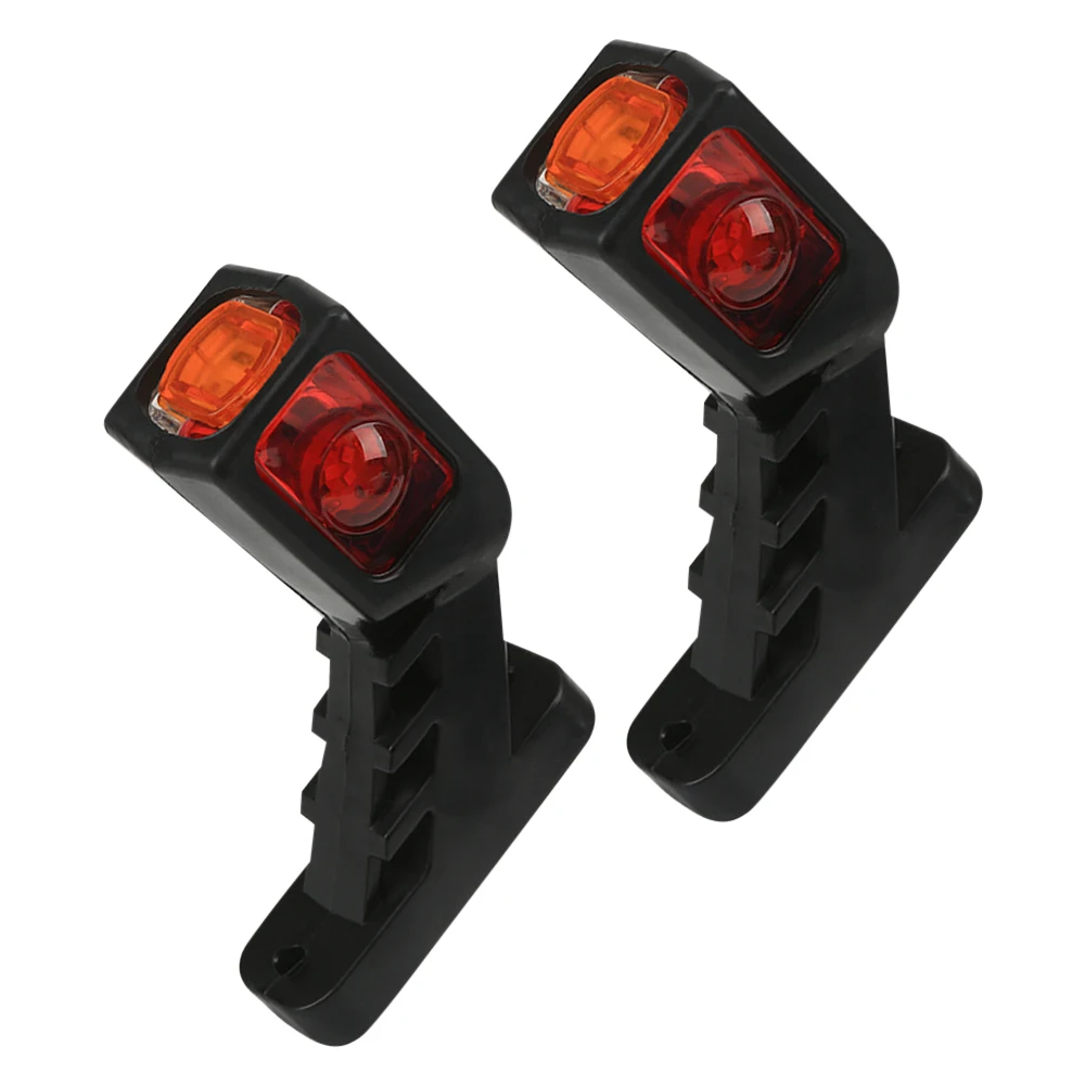 LED Marker Lights 2PCS Tri-color Trailer 9LED Side Marker Light
