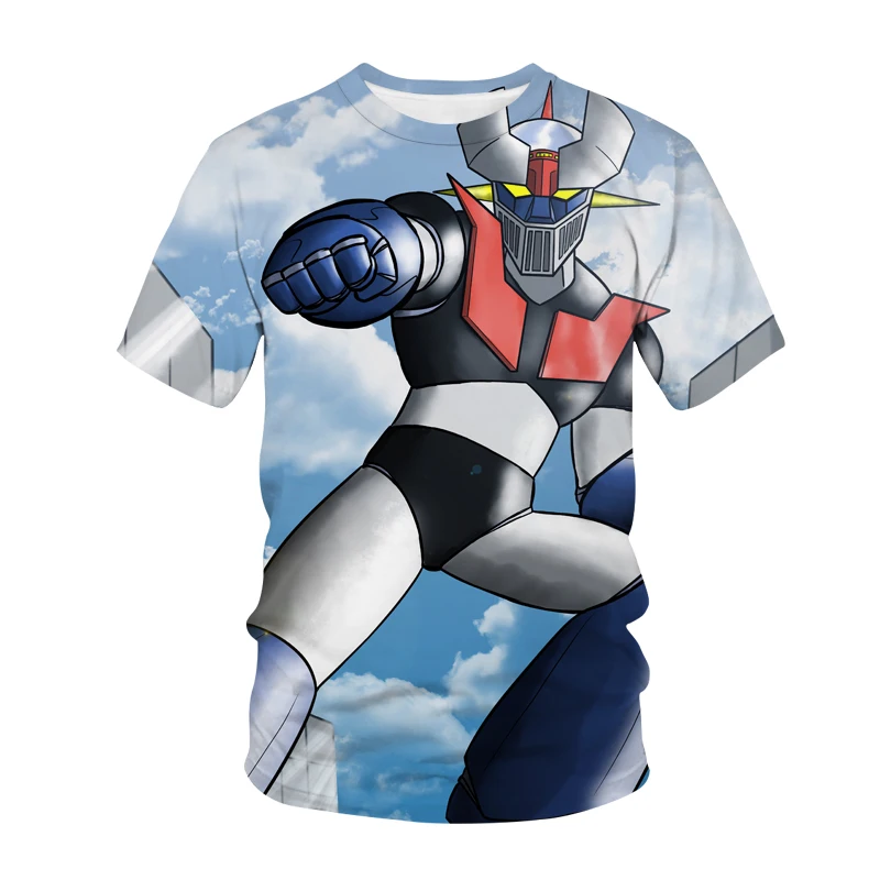 Футболка Mazinger Z Game с 3D принтом повседневная универсальная Удобная футболка для