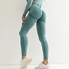 83225-54e4b7.jpg Leggings de sport sans couture pour femmes, taille haute, élastiques, solides, pour yoga, entraînement en salle de sport, pantalons de jogging, accessoires de gym pour femmes