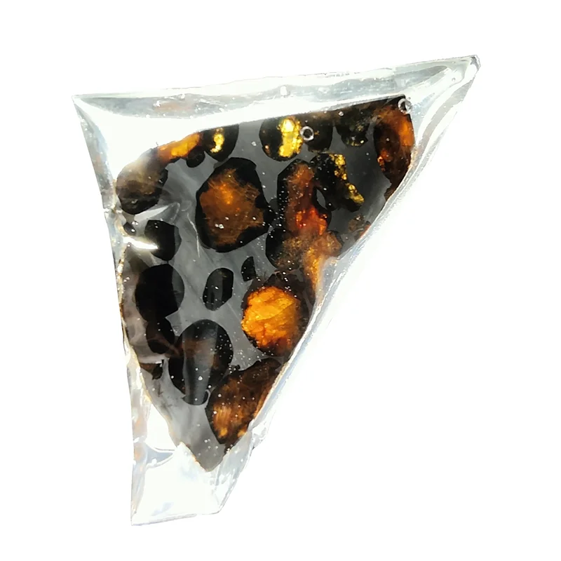 

Высококачественные ломтики оливкового метеорита 13,4 г, образец натурального метеорита, украшения из оливкового метеорита