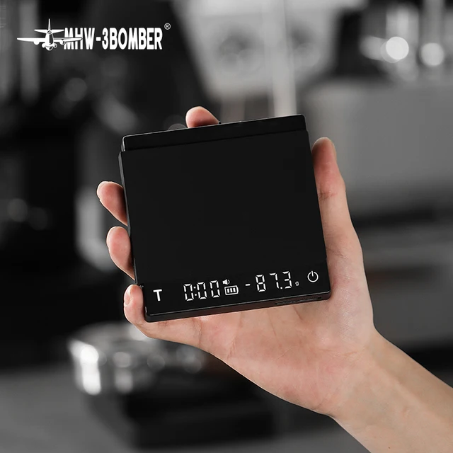 MHW-3BOMBER Bilancia da caffè digitale da cucina Bilancia elettronica per caffè espresso ricaricabile ciclico ad alta precisione Accessori per baristi domestici 1