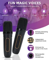 High Power Karaoke Bluetooth Speaker Portable 360 Stereo Surround Wireless Subwoofer with 2 Microphone Boombox Child Home Gift - Image 6