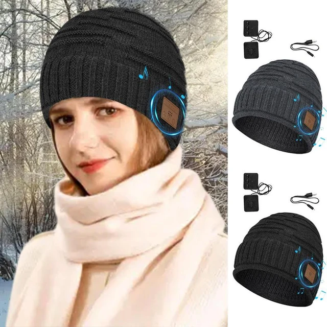 Écouteurs Bluetooth Sans Fil, Casque D'écoute De Musique Rechargeable Par  Usb, Bonnet En Tricot Chaud, Casquette, Pour Le Sport, Hiver - Écouteurs Et  Casque - AliExpress