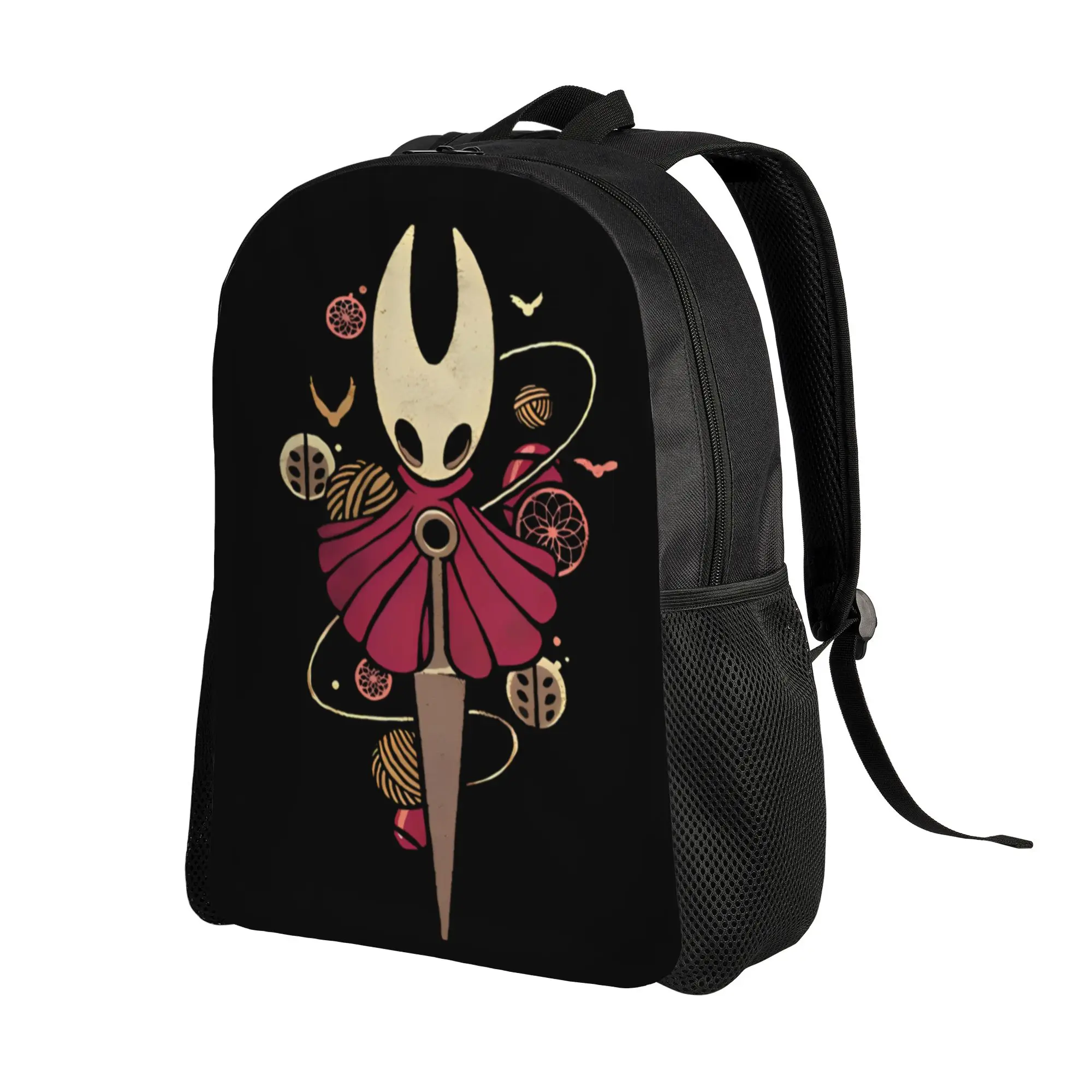 Hollow Knight Silksong 캐주얼 배낭 야외 고등학교 하이킹 여행 남성용 여성용 Hallownest Daypack 대학 숄더백