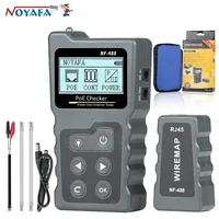 NOYAFA-Network Cable Tester, NF-488 Poe Ethernet Cable Tester, Continuity Tester, DC Power Switch, Loop-Back Test for CAT5e, CAT 1