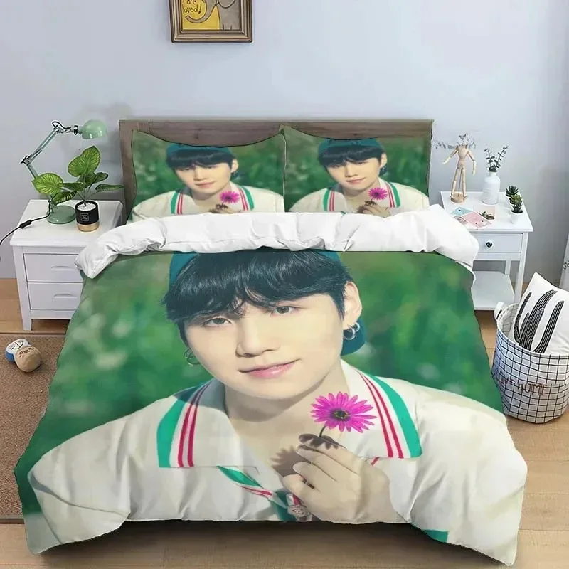 Korean Fashion Singer Group Kpop Jung Kook SUGA Jimin Bedding Set