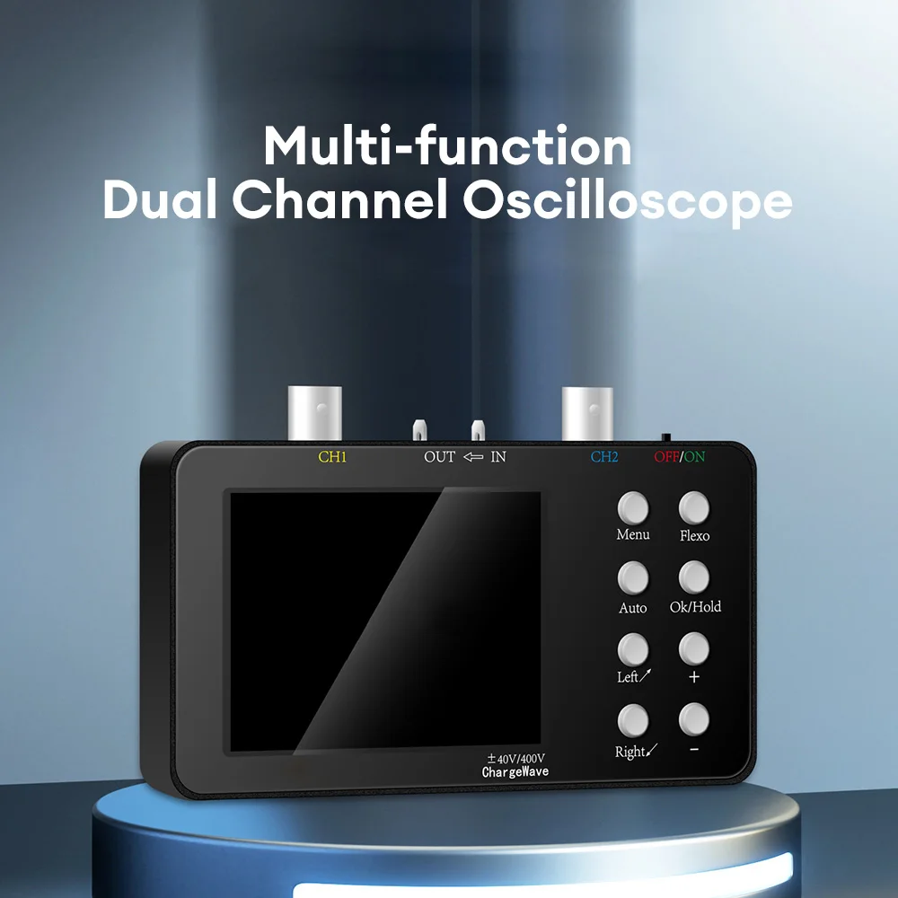SCO2 osciloscopio Digital de doble canal, frecuencia de muestreo de 10Mhz, 2.5ksa/S, ancho de banda analógico, PWM automático para herramientas de reparación electrónica, 50M