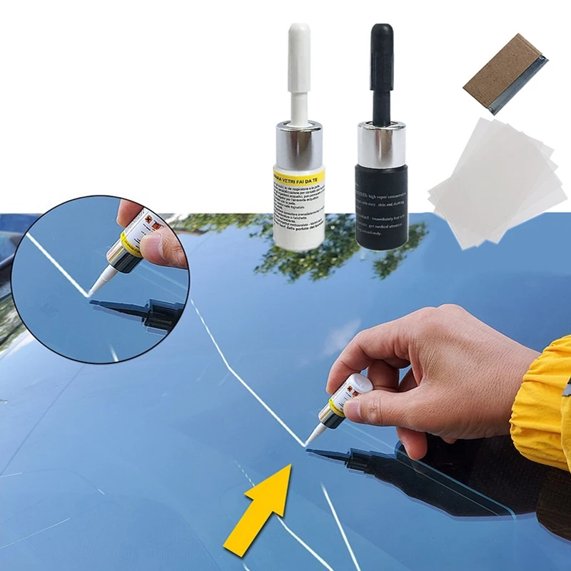 Windshield Nano Repair Liquid Car Cracked Glass Repair Kit Auto Window