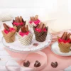 30/60/100/150Pcs Tulip Baking Cups - Striped Tulip Baking Paper Cupcake Muffin Liners, Grease Resistant Wrappers for Weddings 6