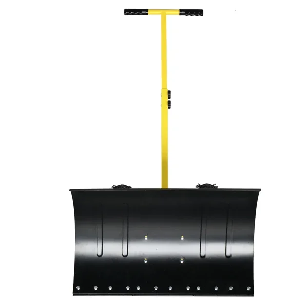  74*46cm 黄色T型把手 黑色刀片 可调节 人力除雪车 铁艺 N002-35